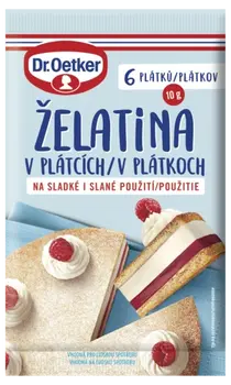 Dr. Oetker Želatina v plátcích
