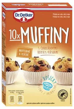 Dr. Oetker Muffiny s čokoládovými kousky
