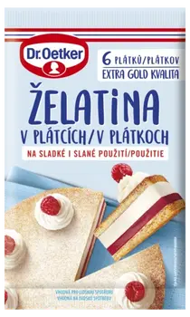 Dr. Oetker Želatina v plátcích