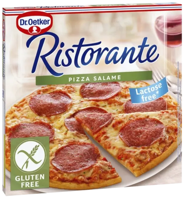 Dr. Oetker Pizza Ristorante Salame bez lepku a laktózy