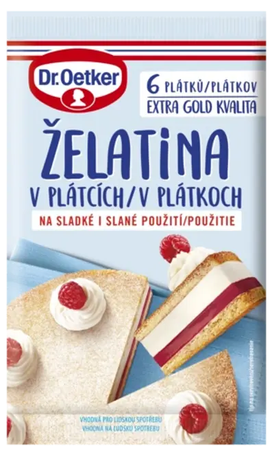Dr. Oetker Želatina v plátcích