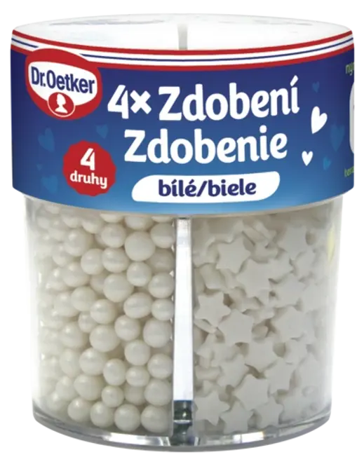 Dr. Oetker Zdobení 4 druhy bílé