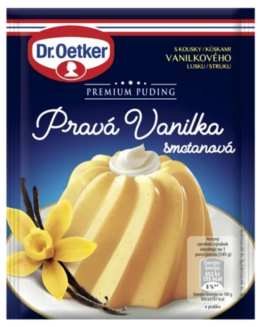 Dr. Oetker Premium Puding Pravá Vanilka smetanová