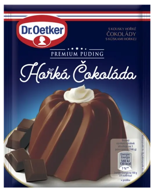 Dr. Oetker Premium Puding Hořká Čokoláda