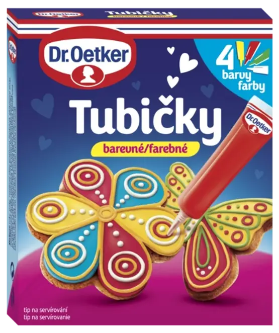 Dr. Oetker Tubičky na zdobení 4 barvy