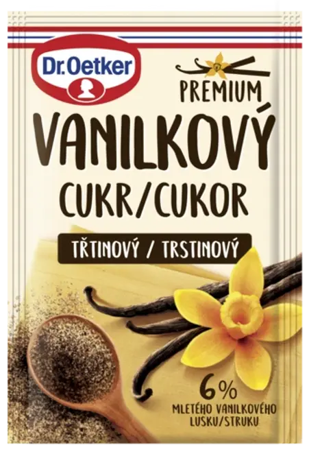 Dr. Oetker Premium Vanilkový cukr třtinový