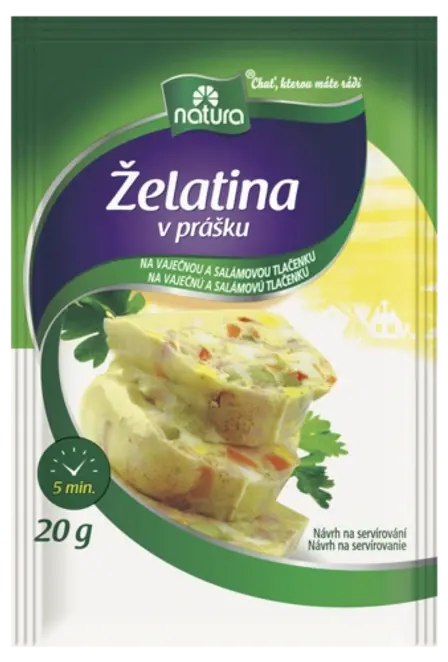 Dr. Oetker Natura Želatina na vaječnou a salámovou tlačenku