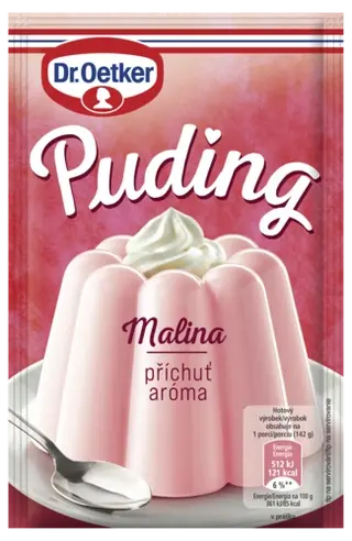 Dr. Oetker Puding příchuť Malina