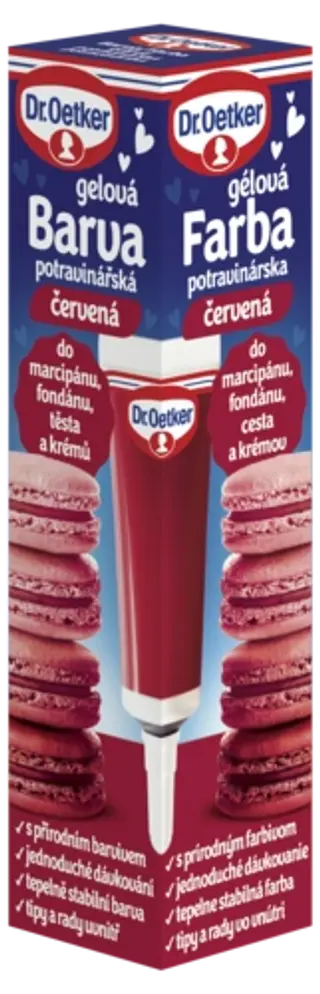 Barva gelová potravinářská červená Dr. Oetker