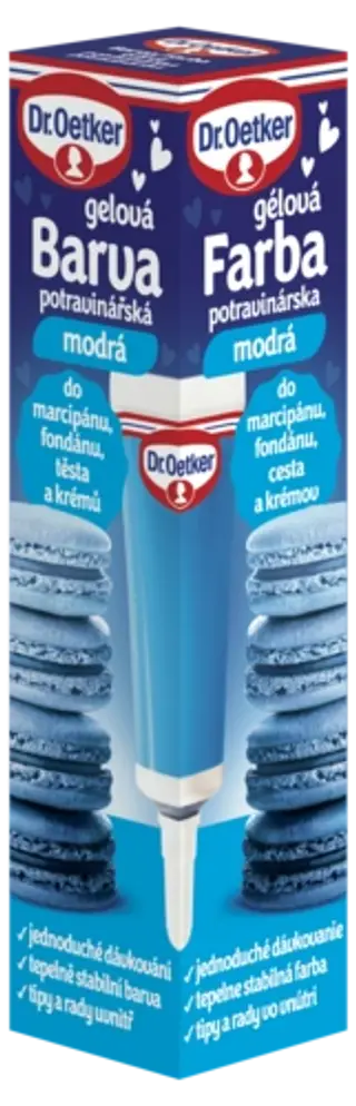Barva gelová potravinářská modrá Dr. Oetker 