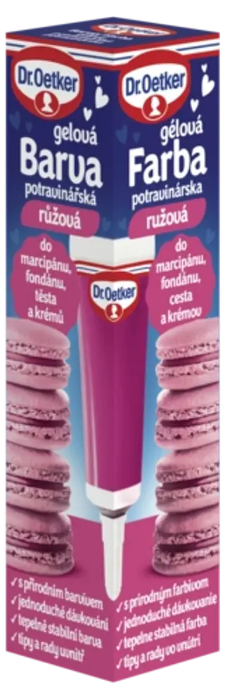 Barva gelová potravinářská růžová Dr. Oetker