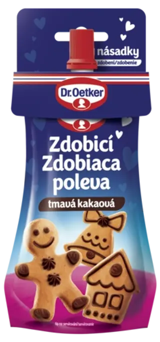 Zdobicí poleva tmavá kakaová Dr. Oetker