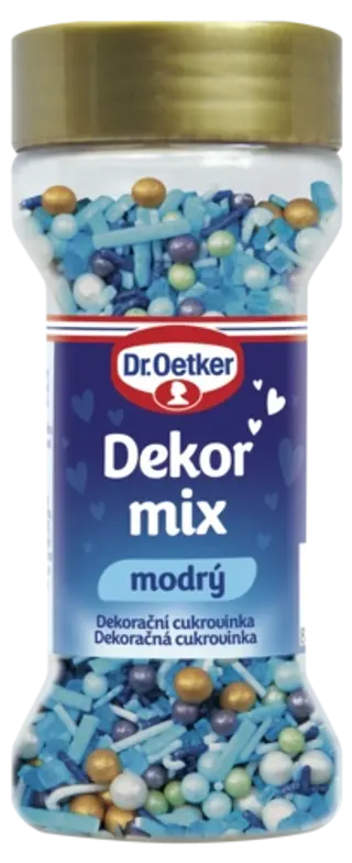 Dekor mix modrý Dr. Oetker