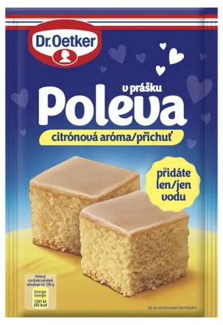 Poleva v prášku citrónová příchuť Dr. Oetker