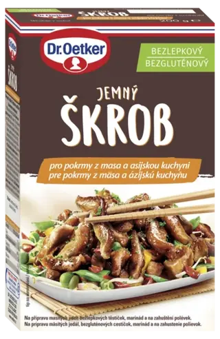 Škrob po pokrmy z masa Dr. Oetker