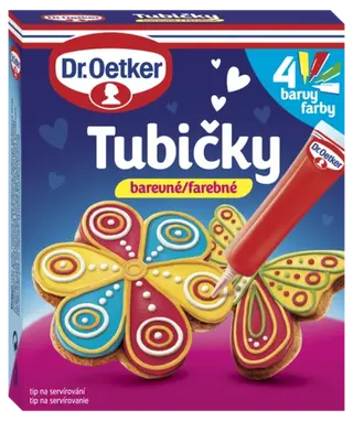 Tubičky na zdobení 4 barvy Dr. Oetker