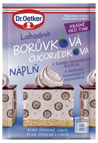 Borůvková náplň Dr. Oetker