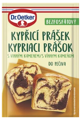 Kypřicí prášek do pečiva s vinným kamenem Dr. Oetker