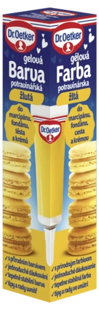 Barva gelová potravinářská žlutá Dr. Oetker 