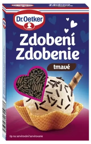 Zdobení tmavé Dr. Oetker