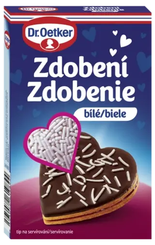Zdobení bílé Dr. Oetker