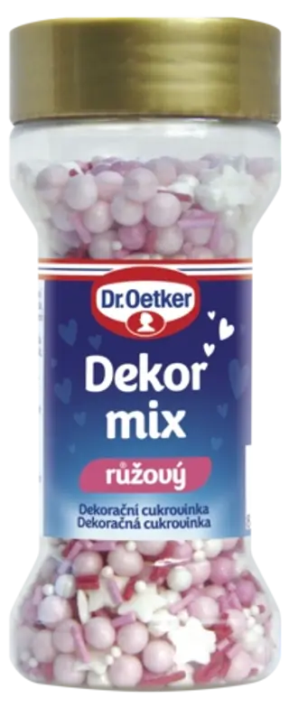 Dekor mix růžový Dr. Oetker