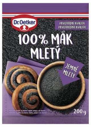 100% Mák mletý Dr. Oetker mletého