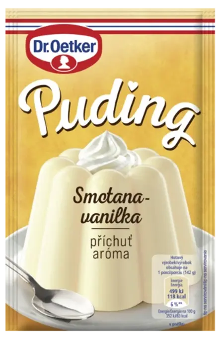 Dr. Oetker Puding příchuť Smetana-vanilka