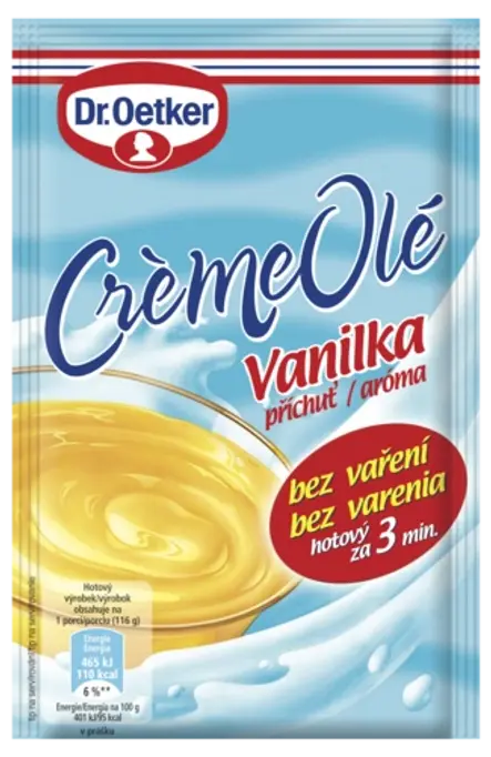 Crème Olé vanilka příchuť Dr. Oetker