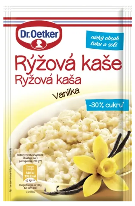 Rýžová kaše Vanilka Dr. Oetker