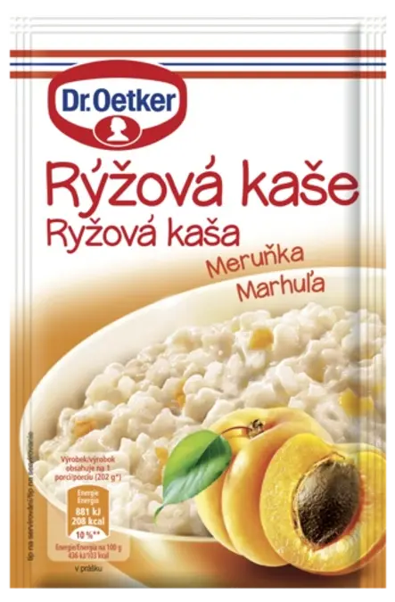 Rýžová kaše Meruňka Dr. Oetker