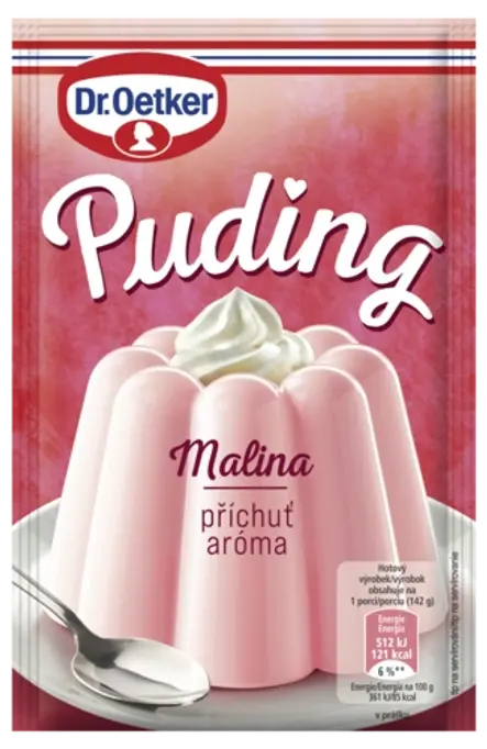 Dr. Oetker Puding příchuť Malina