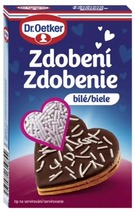 Zdobení bílé Dr. Oetker