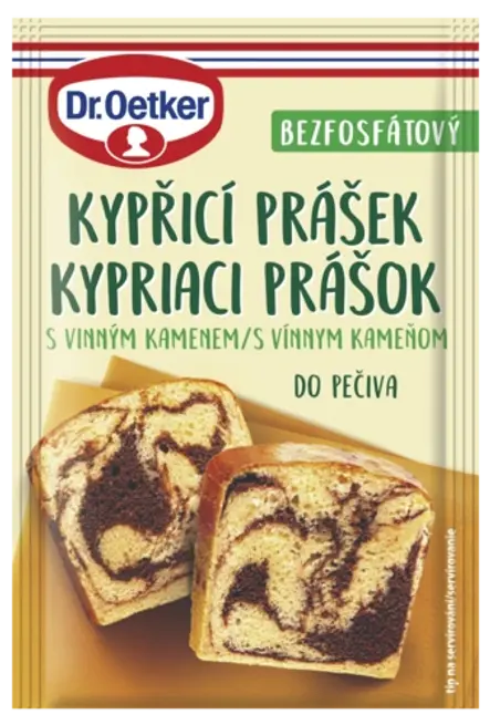 Kypřicí prášek do pečiva s vinným kamenem Dr. Oetker