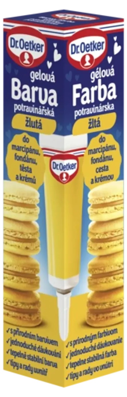 Barva gelová potravinářská žlutá Dr. Oetker 