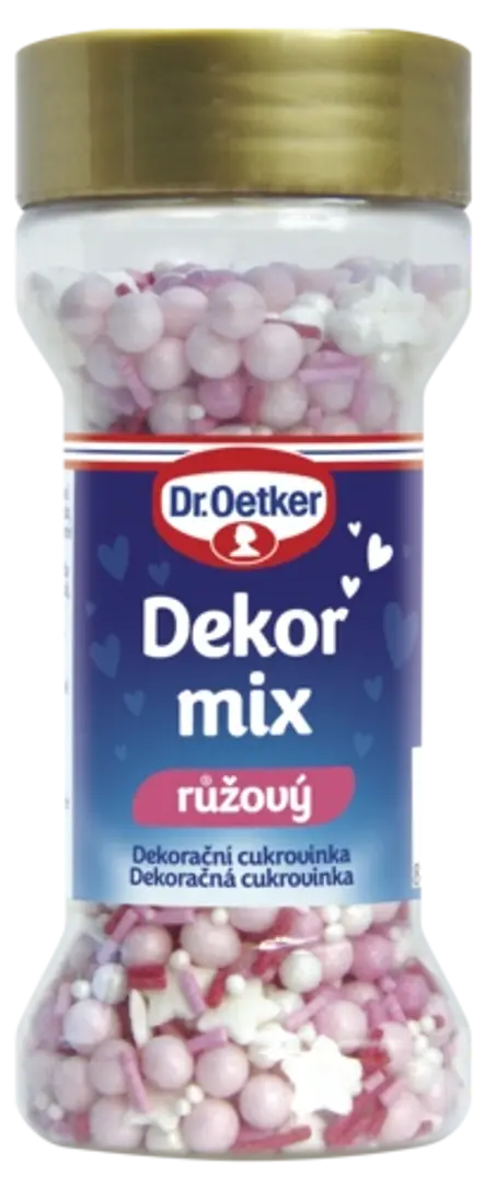 Dekor mix růžový Dr. Oetker