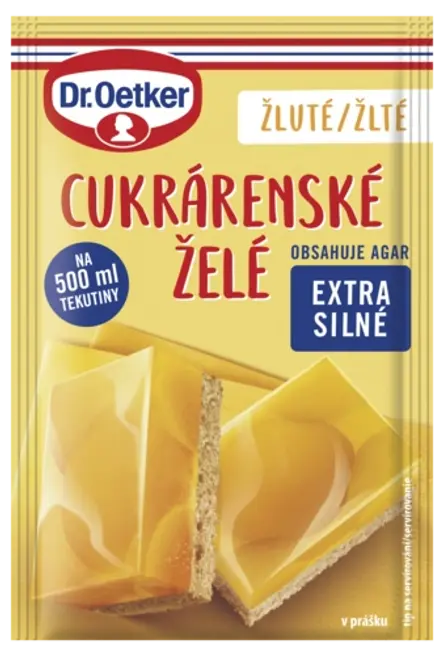 Cukrárenské želé žluté Dr. Oetker