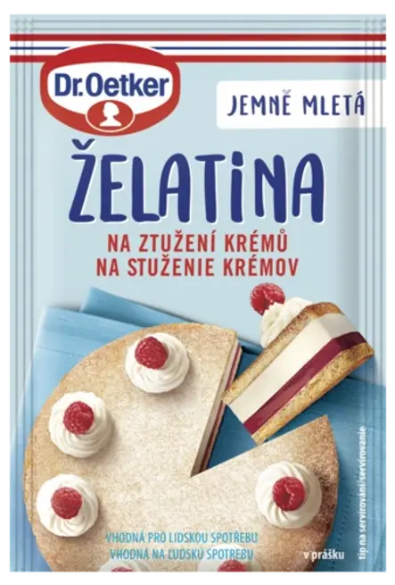 Želatina na ztužení krémů Dr. Oetker