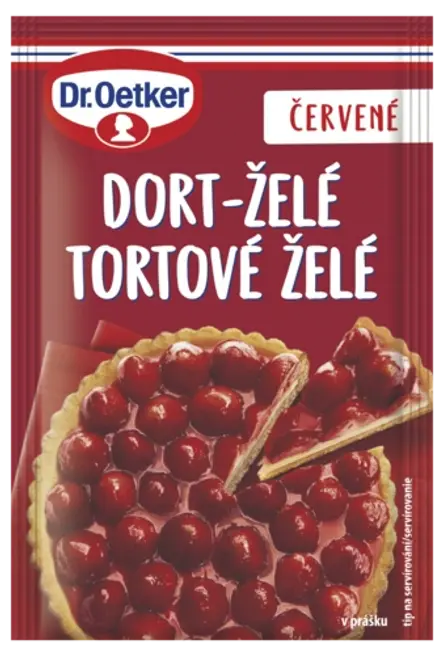 Dort-želé červené Dr. Oetker