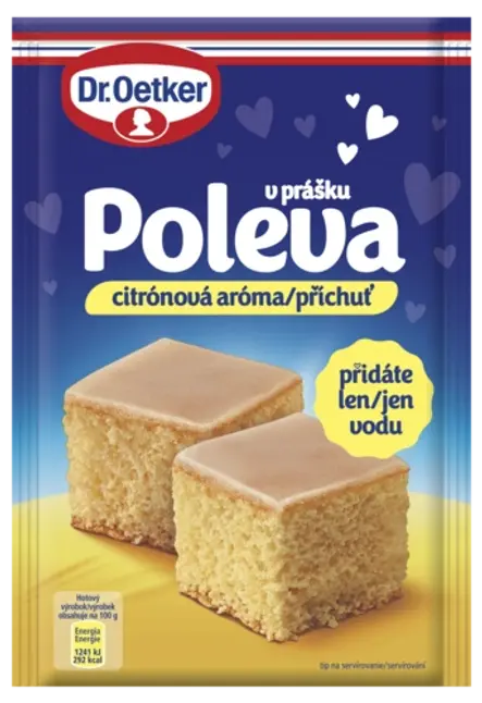 Poleva v prášku citrónová příchuť Dr. Oetker