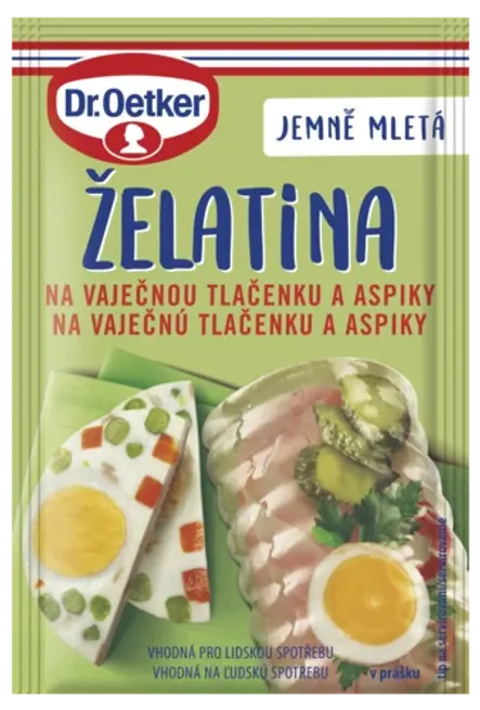 Želatina na vaječnou tlačenku Dr. Oetker