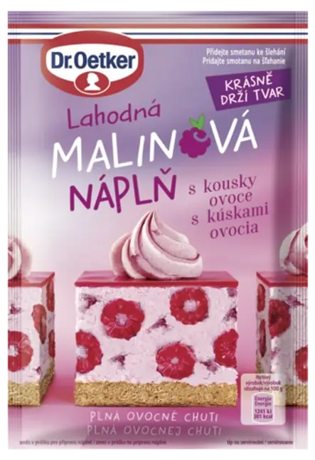 Malinová náplň Dr. Oetker