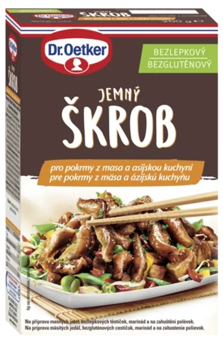 Škrob po pokrmy z masa Dr. Oetker