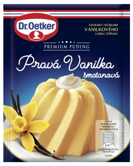 Premium Puding Pravá Vanilka smetanová Dr. Oetker