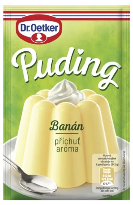 Dr. Oetker Puding příchuť Banán