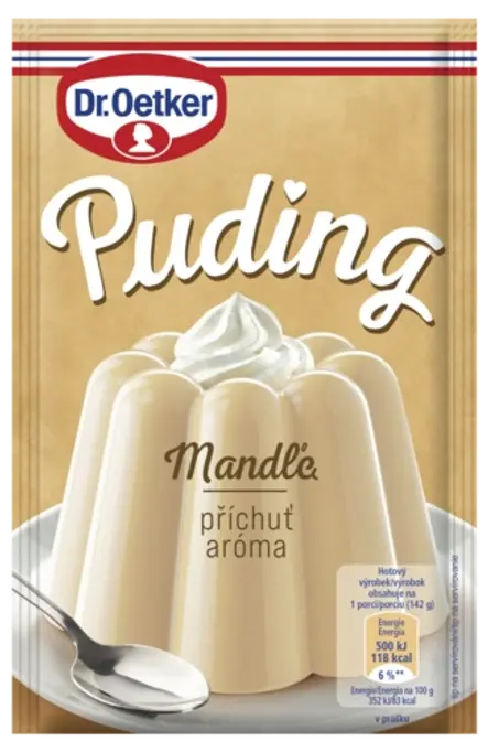 Dr. Oetker Puding příchuť Mandle