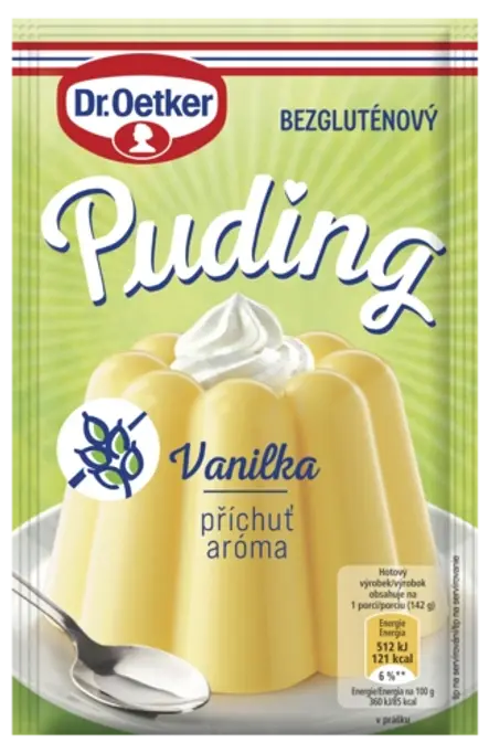 Dr. Oetker Puding příchuť Vanilka bez lepku