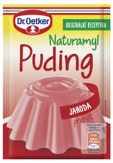 Naturamyl Puding jahoda příchuť Dr. Oetker