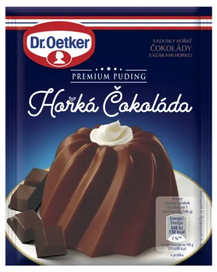 Premium Puding Hořká čokoláda Dr. Oetker