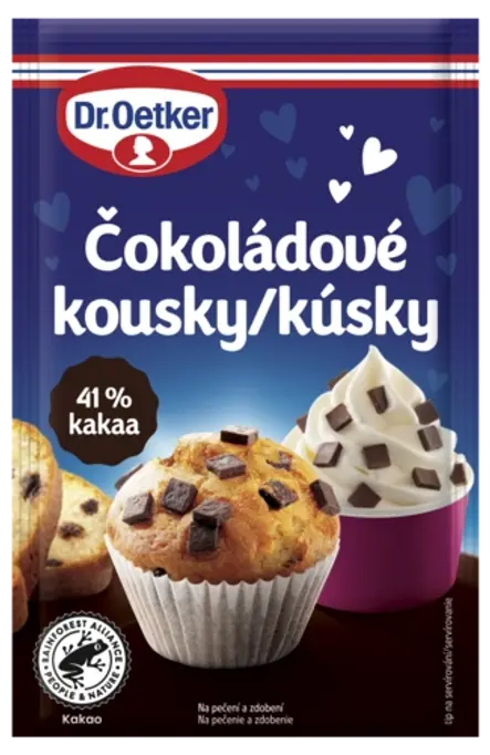 Čokoládové kousky Dr. Oetker
